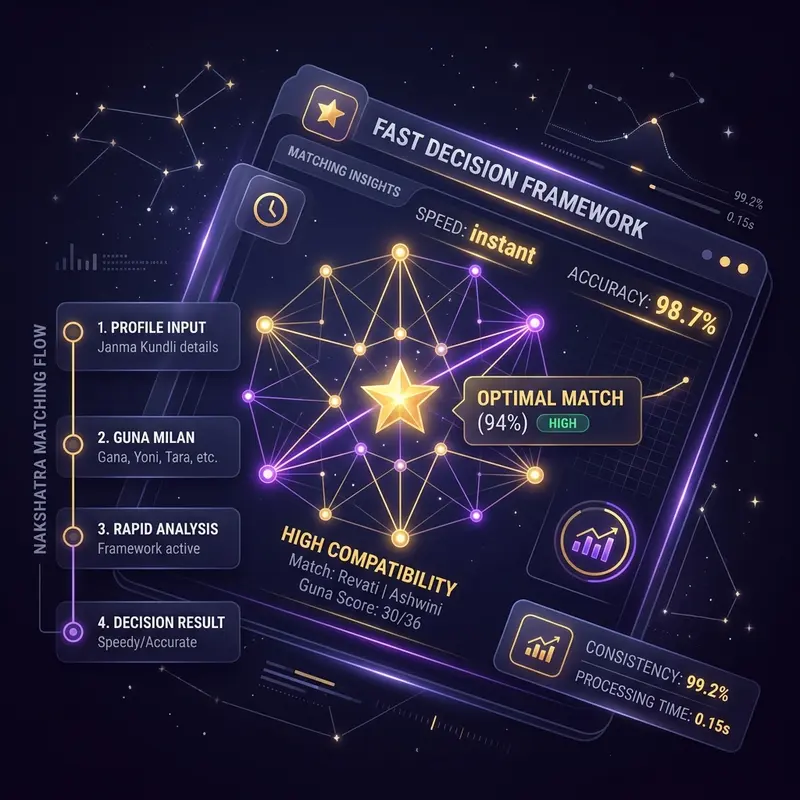 Nakshatra Compatibility for Marriage: Fast Decision Framework