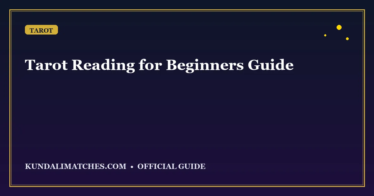 Tarot Reading for Beginners: How to Do Your First Reading